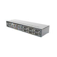 Linkskey 2-Port Dual Monitor DVI/DVI USB KVM + 7.1 Surround/Microphone/USB with Cables (LDV-DM702AUSK) N8