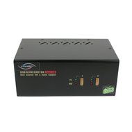 Linkskey 2-Port Dual Monitor DVI/DVI USB KVM + 7.1 Surround/Microphone/USB with Cables (LDV-DM702AUSK) N9