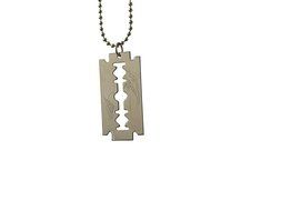 Storite Fashion &quot;Razor Blade Shape &quot;Locket/Nackless Metal Finish