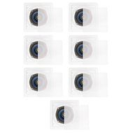 Blue Octave LS52 In Wall In Ceiling Speakers Home 1680 Watts New 7 Speaker Set LS52-7S N3