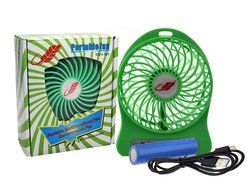 Battery Operated Portable Fans with 2200mA rechargeable Battery -4inch (BLUE) N6