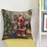 Pillow Cover,Haoricu Retro Vintage Santa Claus Printing Christmas Sofa Bed Home Decor Pillow Case Cushion Cover... N2
