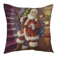 Pillow Cover,Haoricu Retro Vintage Santa Claus Printing Christmas Sofa Bed Home Decor Pillow Case Cushion Cover... N3