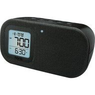 iHome All in One Bluetooth Wireless Dual Alarm Clock Radio with Large Easy to Read Backlit LCD Display
