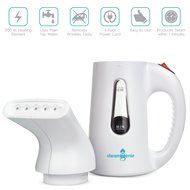 SteamGenie Handheld Steamer &ndash; Best Portable Fast-Heating Fabric Steamer For Clothes &amp; Garments - Great For Home...