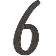 MINTCRAFT N-016 House 6-Number, 4-Inch, Black by Mintcraft