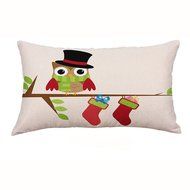 Pillow Cover,Haoricu Christmas Snowflake Rectangle Cotton Line Pillow Cases Cushion Covers (F2) N7