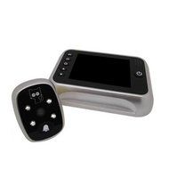 MuLuo 3.5" Screen Digital Door Peephole Viewer Doorbell Night Vision Wide Angle Security Camera silver N5