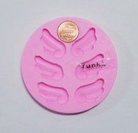 Yunko Small Qute 3 Pairs of Wings Silicone Chocolate Fondant Candy Sugar Mold Cake Decorating Tools