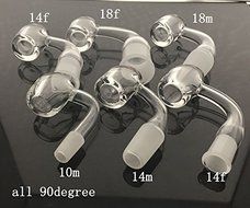 4mm Thickness Quartz fittings 22mm Cup Male And Female (14mm female/90degree) N2