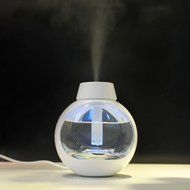 USB Portable Cool Mist Humidifier with Color LED Light and Timed auto shutdown,white