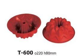 Large Round Decorative Silicone Bundt Pan Ideal for Cake, Dessert, Ice Cream etc - by Silicone-Bakeware