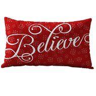 Pillow Cover,Haoricu Christmas Snowflake Rectangle Cotton Line Pillow Cases Cushion Covers (F2) N14