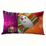 Pillow Cover,Haoricu Christmas Snowflake Rectangle Cotton Line Pillow Cases Cushion Covers (F2) N16
