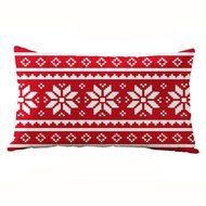 Pillow Cover,Haoricu Christmas Snowflake Rectangle Cotton Line Pillow Cases Cushion Covers (F2) N18
