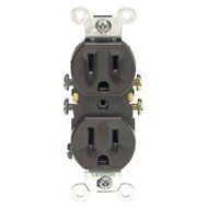 Leviton C20-05320-000 Duplex Grounding Receptacle by Leviton