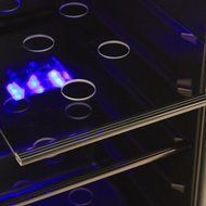 EdgeStar 80 Can Built-In Beverage Cooler - Black/Stainless Steel N3