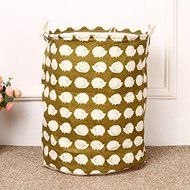 MuLuo Cotton Waterproof Beam Port Storage Barrels Laundry Basket Storage Basket Bucket opening&amp;bear M N3