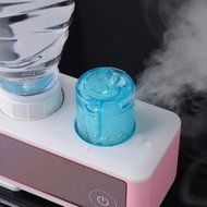 Xcellent Global Mini Ultrasonic Humidifier For Travel &amp; Home Design With Auto Safety Support, Pink (Bottle include...