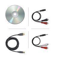 Audio Technica AT-LP60BK-USB Fully Automatic Belt-Drive Stereo Turntable (USB &amp; Analog), Black N4