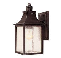 Savoy House Lighting 5-254-13 Monte Grande Collection 1-Light Outdoor Wall Mount 11.5-Inch Lantern, English Bronze...