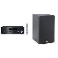 Yamaha R-N301BL Network Stereo Receiver, Black with a pair of ELAC B5 Debut Series 5.25" Bookshelf Speakers by...