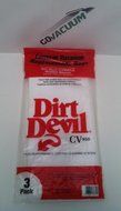 Dirt Devil Central Vacuum bags 7767-W - Genuine - 3 Pack N2
