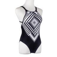 HOT Sale!Canserin Women Bohemia One-piece Geometric Bandage Swimsuit N6