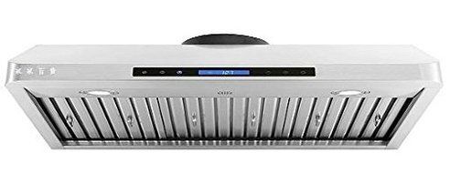 30"W, 7"H European Style Under Cabinet Stainless Steel Range Hood w/Touch Screen