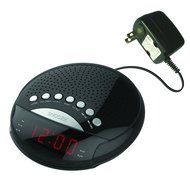SuperSonic Digital AM/FM Radio Alarm Clock, Black N3