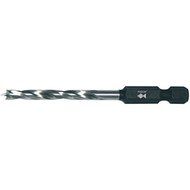 Fisch FSF-265313 Hex Shank High Speed Steel Double Flute Brad Point Drill, 6mm by Fisch