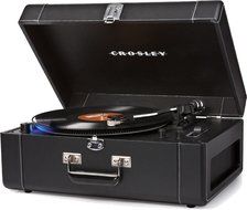 Crosley CR6250A-BK Keepsake Deluxe Portable and Adjustable USB Turntable with Built-in Preamp, Black N2