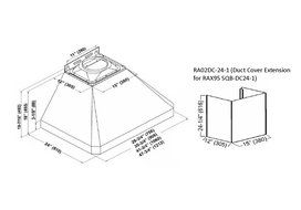 KOBE Range Hoods RAX9548SQB-DC24-1 Contemporary Brillia 48" Wall Mount Range Hood, 3-Speed, 680 CFM, LED Lights... N2