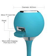 Guppy&reg; Waterproof Bluetooth TF Card Shower Speaker Wireless Portable Audio Kid-friendly Built-in Control Buttons... N2