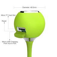 Guppy&reg; Waterproof Bluetooth TF Card Shower Speaker Wireless Portable Audio Kid-friendly Built-in Control Buttons... N4