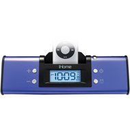 Purple iH16 Portable Stereo Alarm Clock With iPod Dock