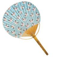 Japanese Traditional Hand Held Fan Wood Handle Hand Fan, No.4