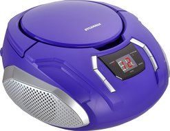 Sylvania Portable CD Boombox with AM/FM Radio (Black) N14
