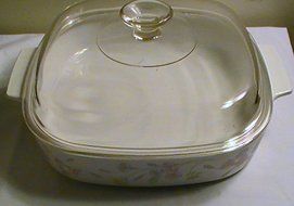 Corning Pastel Bouquet 2.5 Qt. Casserole with Lid N2