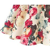 Phoneix Women Flower Printed Round neck Sleeveless Chiffon Dresses N2