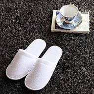 1 Pair Hotel Travel Disposable Slippers Home Guest White Red Blue Slippers N7