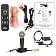 Acoustic Audio TSi600 Bluetooth Powered Floorstanding Tower Multimedia Speakers with Optical Input and Mic TSi600DM1