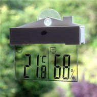 Balight NEW Adsorbable Indoor/Outdoor Thermometer Temperature Hygrometer Weather Station Digital LCD Window