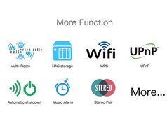 RIVERSONG Wireless DLNA Airplay Music Receiver Adapter NAS Support with iHeartRadio Spotify Bluetooth Receiver...