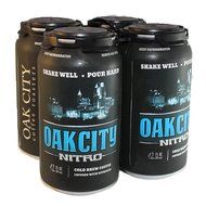 Oak City Nitro - Cold Brew Coffee, Infused with Nitrogen (Original, 4-Pack) N4