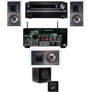 Klipsch KL-7800-THX 3.1 In-Wall-SW-310-Onkyo TX-NR838 7.2 Channel- White