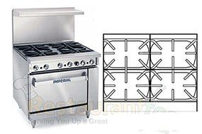 Imperial Commercial Restaurant Range 36&quot; With 4 Extra Wide Burners 1 Standard Oven Propane Ir-4-S18