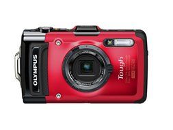 Olympus Stylus TG-2 iHS Digital Camera with 4x Optical Zoom and 3-Inch LCD (Red) (Old Model) N4