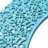 Hual@ Cupcake Wrappers 100 Filigree Artistic Bake Cake Paper Cups Little Vine Lace Laser Cut Liner Baking Cup... N7