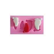 SHINA New Arrival Fondant Silicone Sugar Little Feet Shaped Cake Craft Mold For Your Baby